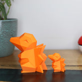 Low Poly 3D Printed Cyndaquil Figurine - Retro Pokemon Model - The 3D Print Smiths